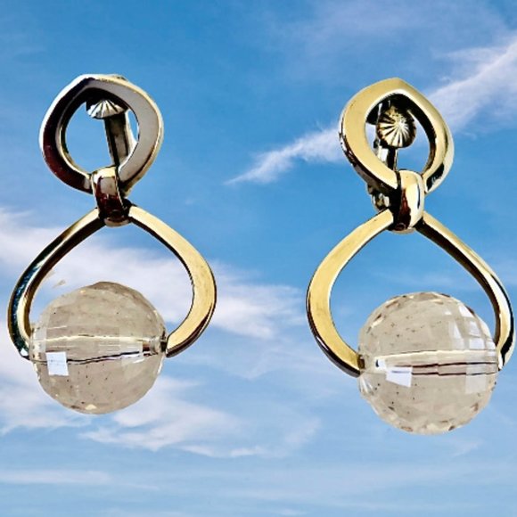 Vendome Earrings Ice Picks Swarovski Crystal Vtg - Picture 11 of 11